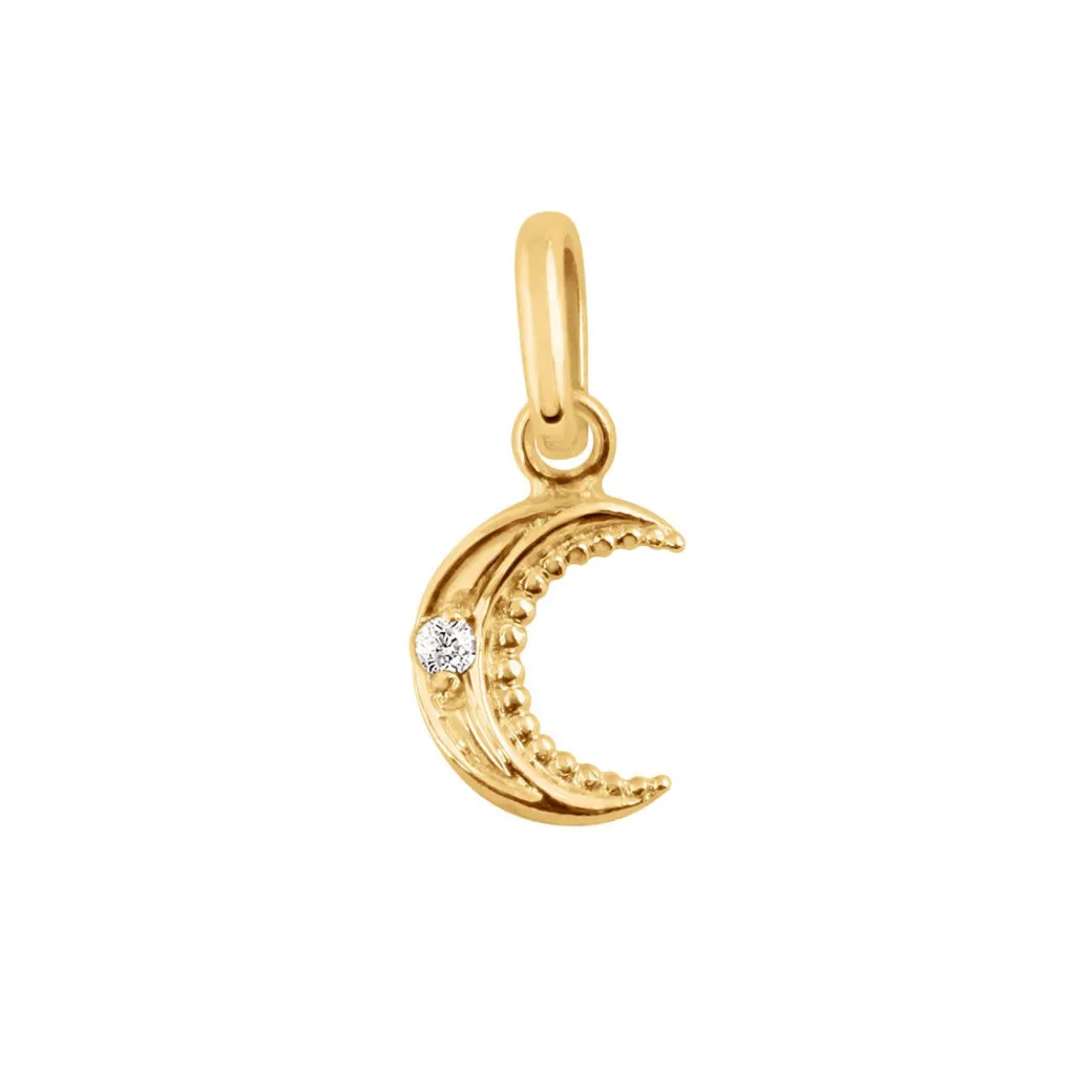 Moon Pendant in Yellow Gold