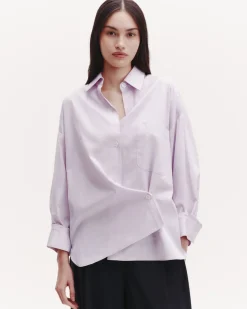 New Earl in White and Purple Pinstripe