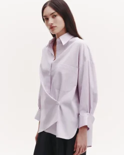 New Earl in White and Purple Pinstripe