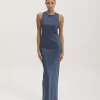 New York Midi Dress in Sapphire