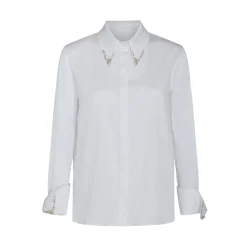 Object of Affection Crystal Cuff Top in White