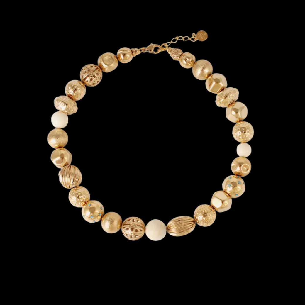 Palazzo Necklace in Gold