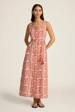 Paloma Maxi Dress in Albenya Dahlia