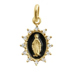 Petit Supreme Madone Pendant in Black