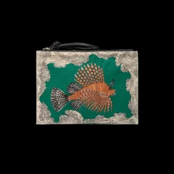 Poseidon Embroidered Pouch