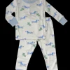 Puppy Fun Pajama Set in Blue