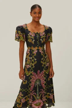 Ravenala Maxi Dress in Black