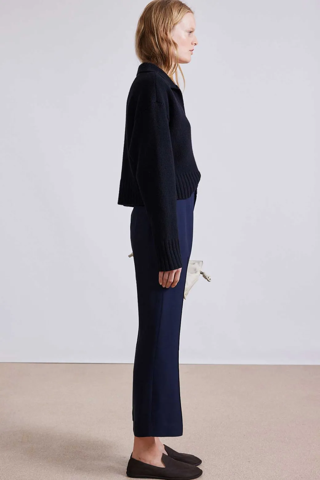 Rene Flare Trouser in Midnight