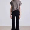 Rene Pull On Pant in Black