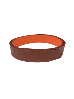 Reversible Leather Belt in Habanero/Chestnut