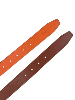 Reversible Leather Belt in Habanero/Chestnut
