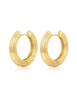 Ridged Amalfi Hinge Hoops