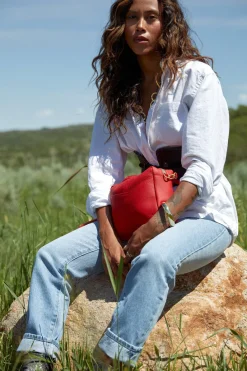 Rome Crossbody Bag in Red