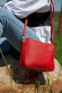 Rome Crossbody Bag in Red