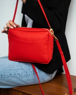 Rome Crossbody Bag in Red
