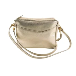 Rome Crossbody in Champagne Metallic
