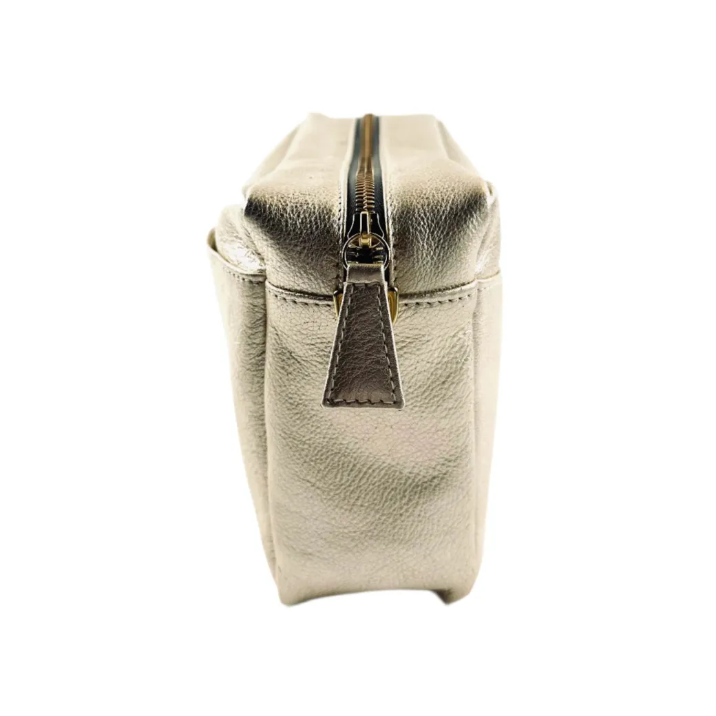 Rome Crossbody in Champagne Metallic