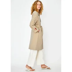 Rox Trench Coat in Khaki