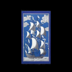 Sail Boat Towel in Blue
