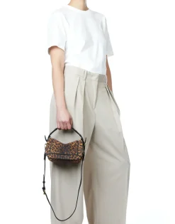 Small Pepito Handbag in Leo Chamois