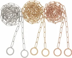 Square Link Chain in Yellow Gold