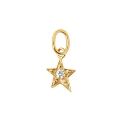 Star Diamond Pendent in Yellow Gold