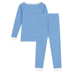 Striped PJs in Blue and White