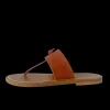 T Strap Sandal in Terracotta