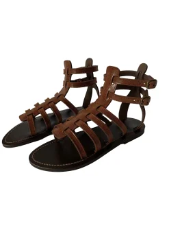 Taline Gladiator Sandal in Brown