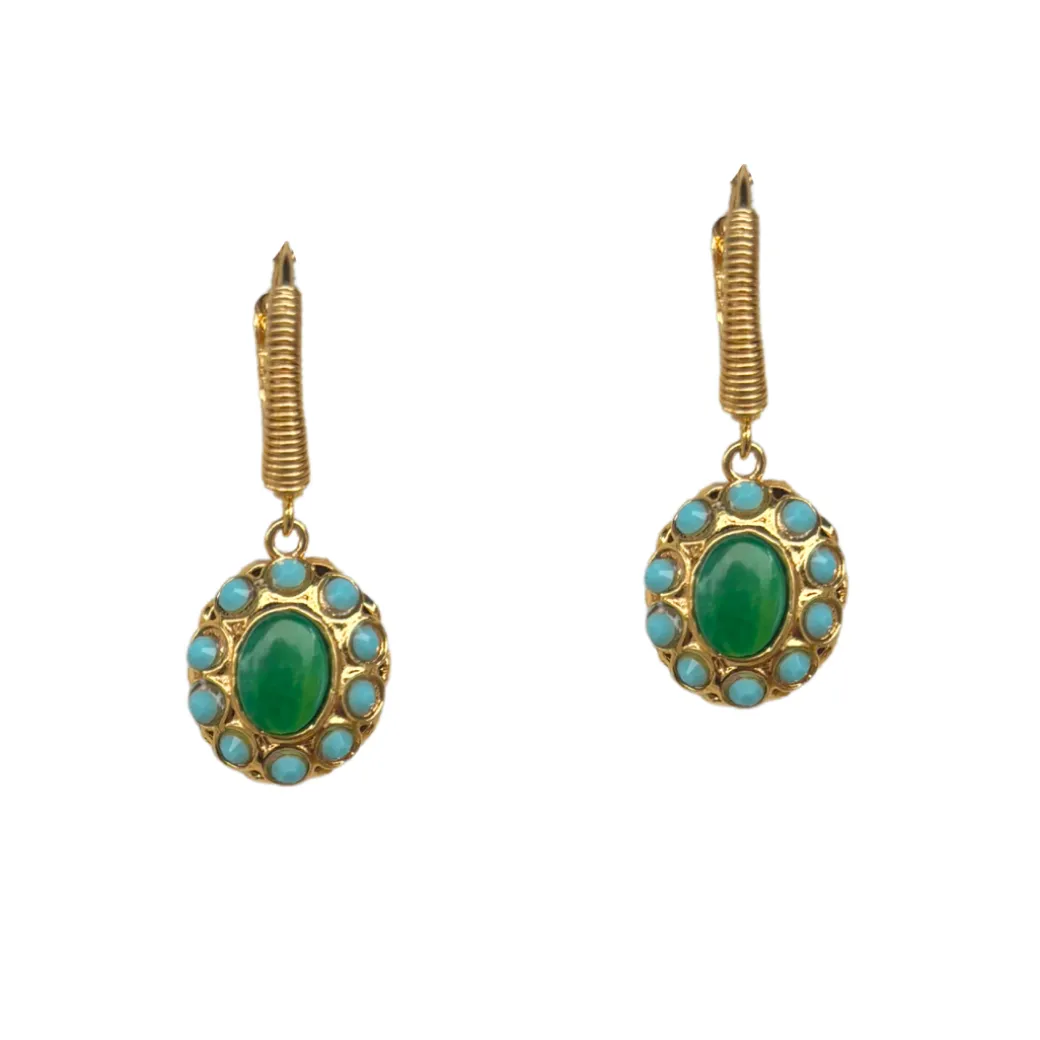 Tao Splash Earrings in Green
