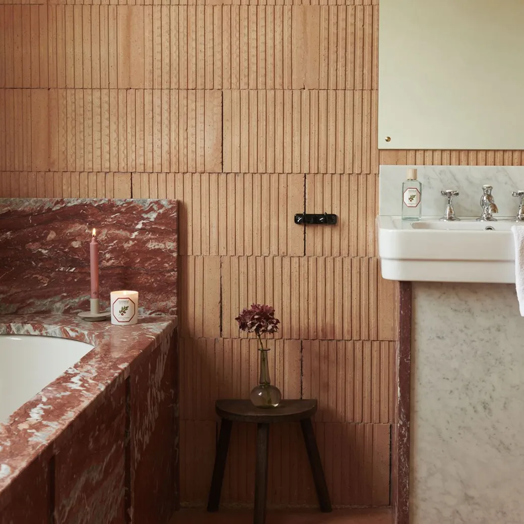 Taper Candle Set in Tomato