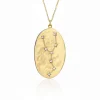 Taurus Astrology Necklace in Yellow Gold