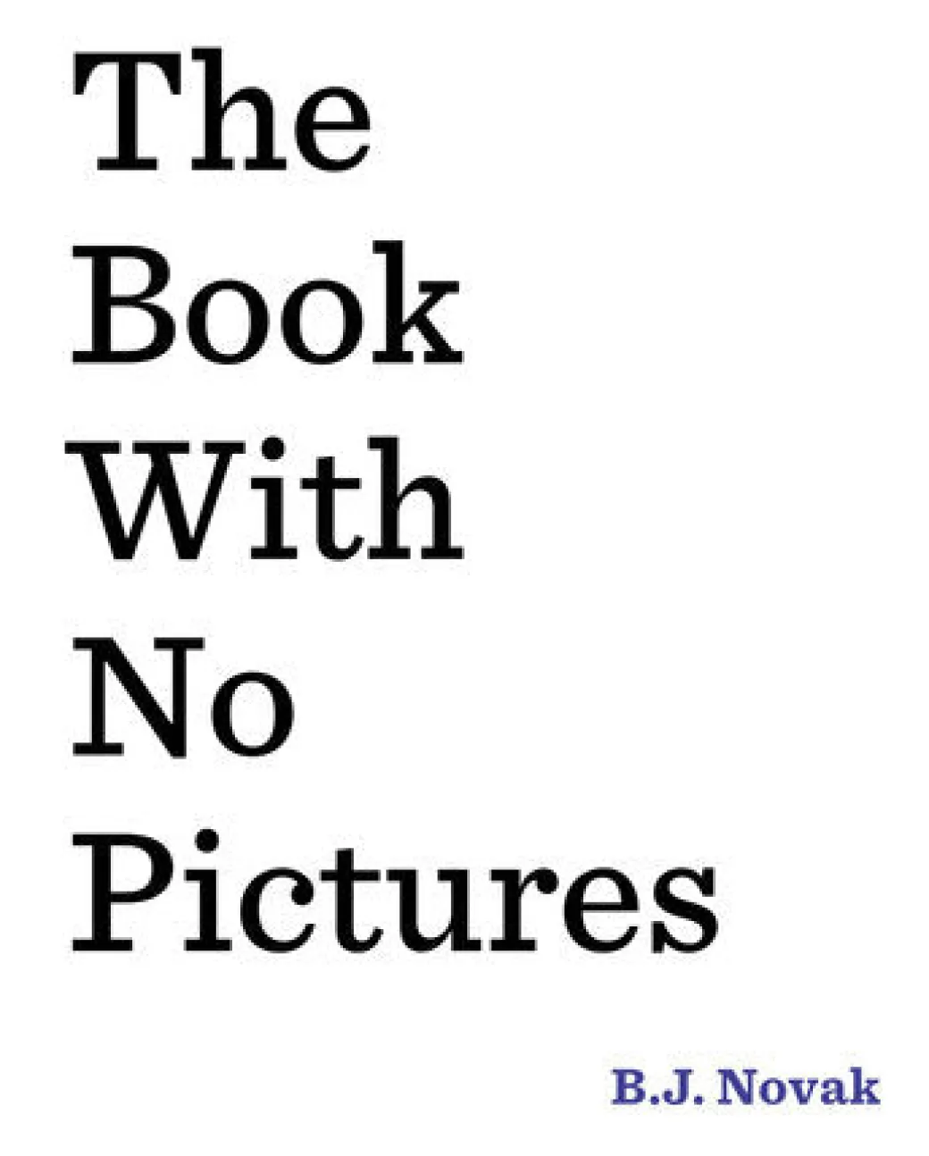 The Book with No Pictures