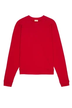 The Eco-Terry Crewneck in Bell Pepper