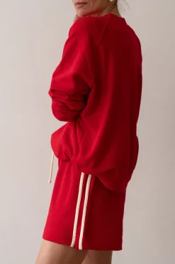 The Eco-Terry Crewneck in Bell Pepper