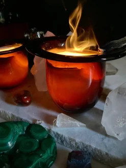 Tobacco Ring Candle/Vase