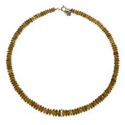 Topaz Necklace with Diamond Rondel