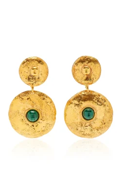 Venus Earring in Malachite