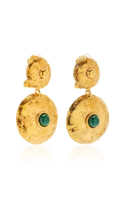 Venus Earring in Malachite