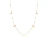 Vertical Bar Necklace in Yellow Gold