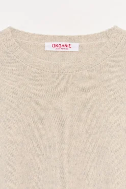 Wide Cashmere Pullover in Sweatshirt Grey