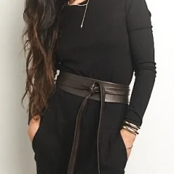 Wrap Belt in Chocolate