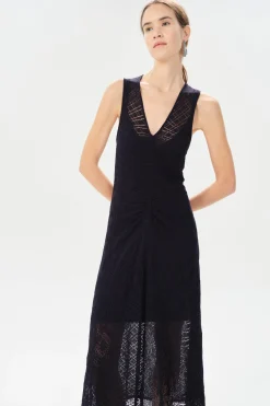 Zarate Jana Midi Dress in Navy