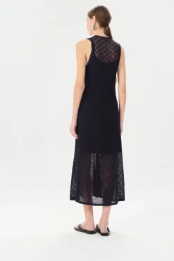 Zarate Jana Midi Dress in Navy